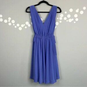 NWT Anthropologie HD in Paris Lavana V-Neck Fit & Flare Tie Waist Dress Size 6